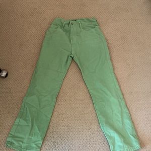 green cider wide jeans